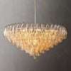 Galaxy Clear Glass Tiered Round Chandelier 37