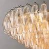 Galaxy Clear Glass Tiered Round Chandelier 37