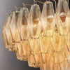 Galaxy Clear Glass Tiered Round Chandelier 37