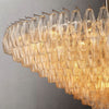 Galaxy Clear Glass Tiered Round Chandelier 62