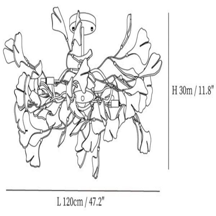 Gingko Luxury Chandelier Style B