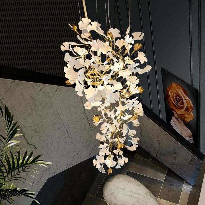 Ginkgo Cascading A Branch Chandelier