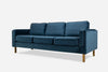 rust velvet walnut | Albany Sofa shown in rust velvet with walnut legs