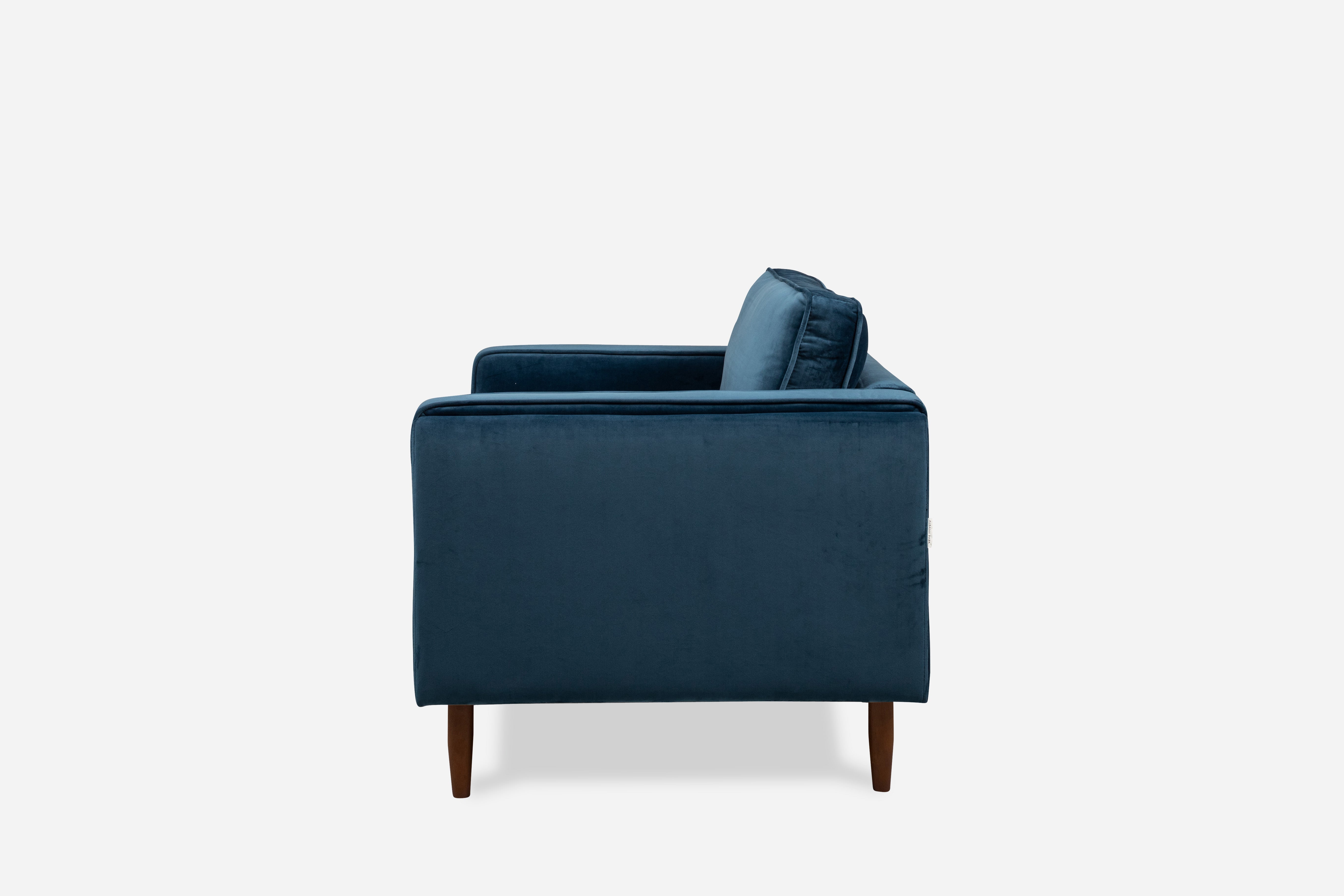 blue velvet gold | Albany Armchair shown in blue velvet with gold legs