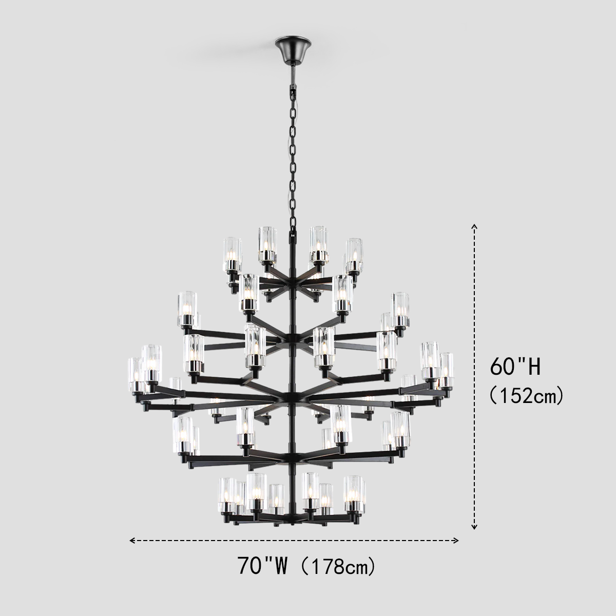 Daron Large Crystal Chandelier