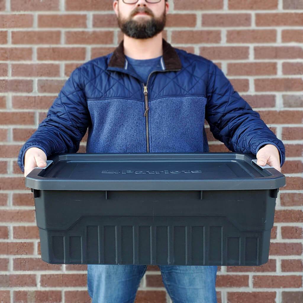 Large 10-Gallon Stackable Storage Totes