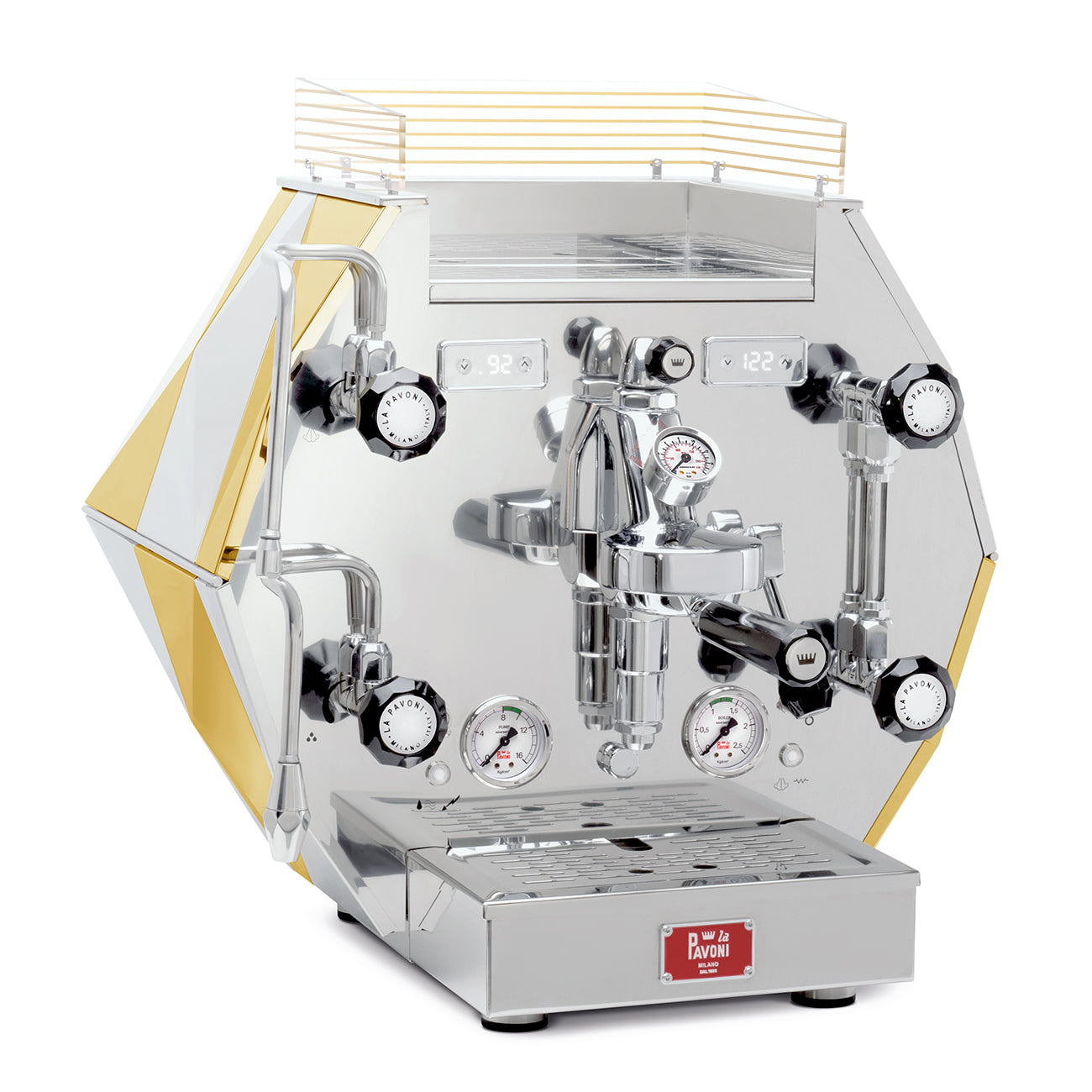 La Pavoni Diamantina Home Pro 120V in Gold