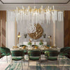 Lacuna white branch chandelier