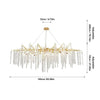 Lacuna white branch chandelier