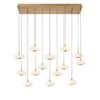 Lanterns 14 Light Rectangular LED Chanderlier