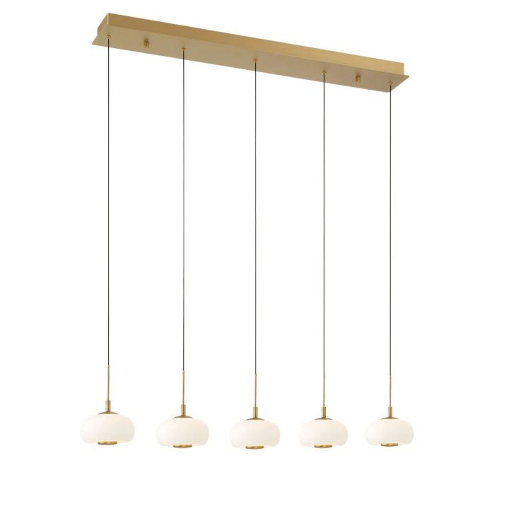 Lanterns 5 Light Linear LED Chanderlier