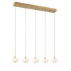 Lanterns 5 Light Linear LED Chanderlier