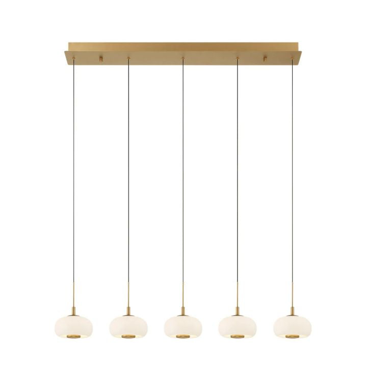 Lanterns 5 Light Linear LED Chanderlier