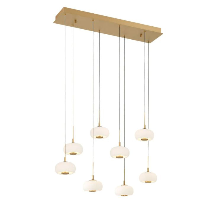 Lanterns 8 Light Rectangular LED Chanderlier