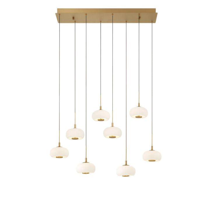 Lanterns 8 Light Rectangular LED Chanderlier