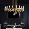 Lavelle Round Glass Chandelier 60