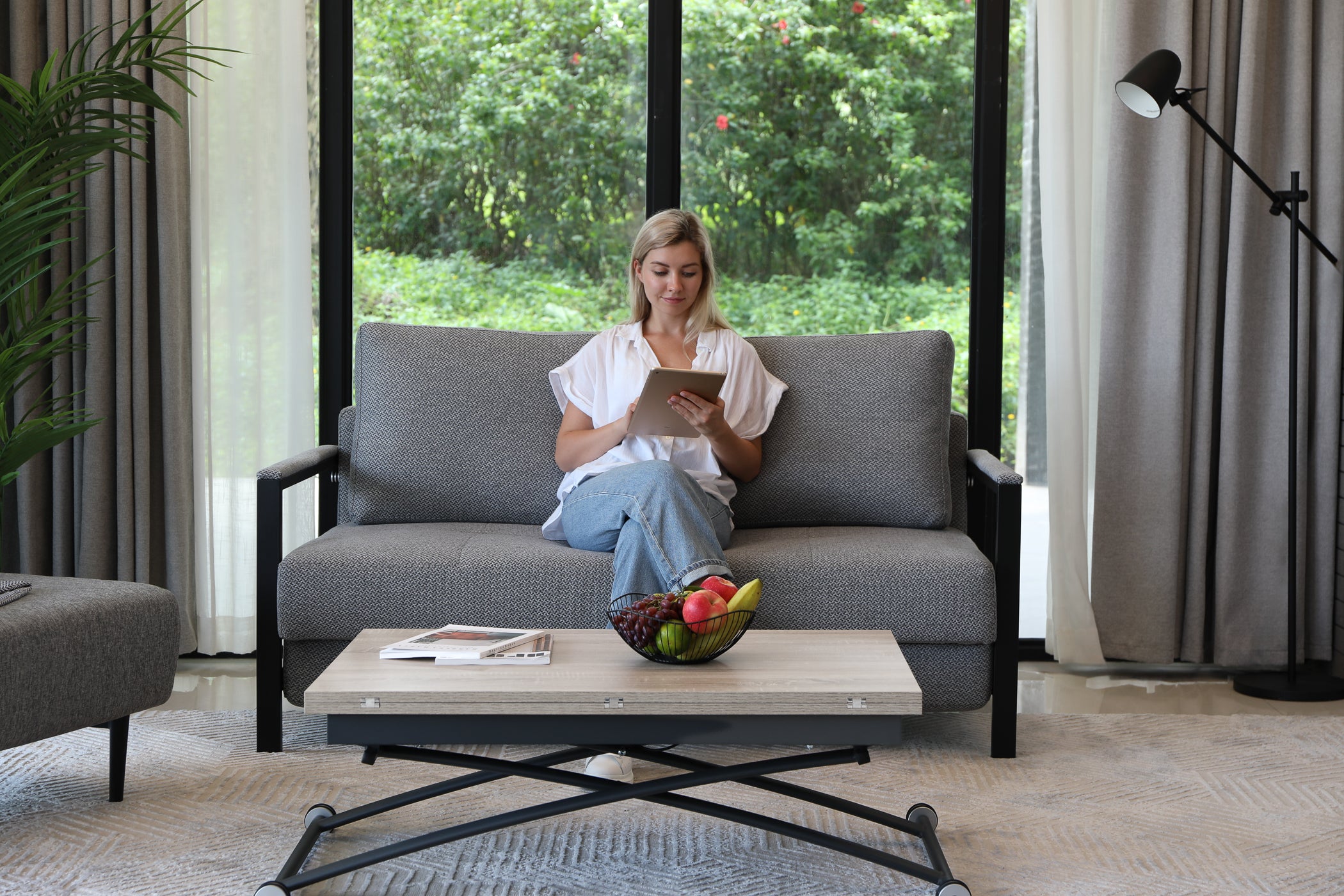 Lift Coffee Table Natural Walnut