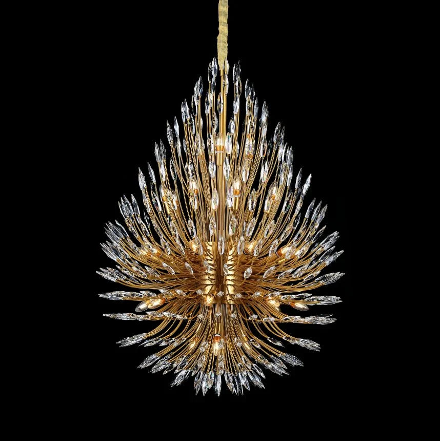 Lily Starburst Crystal Sputnik Chandelier 43"