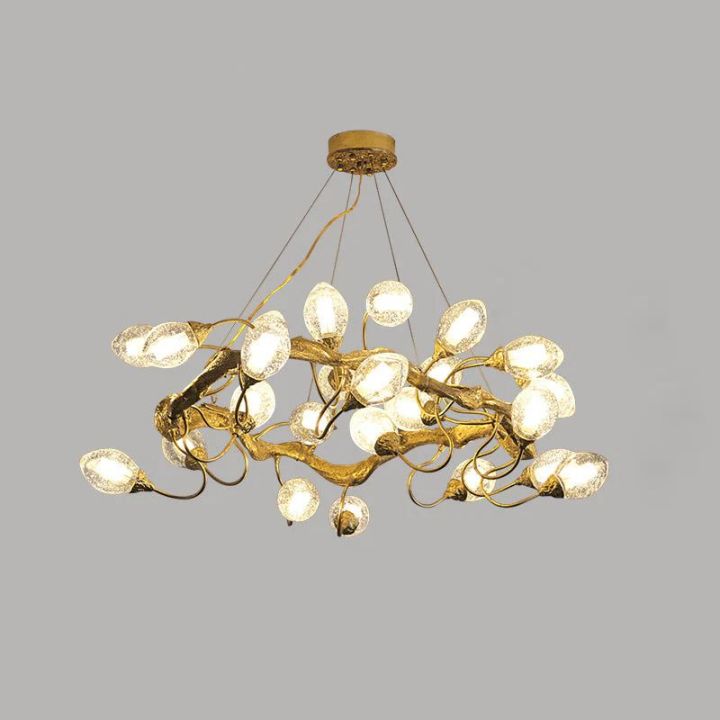 Lotus Brass Chandeliers