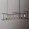 Lykke Glass Lantern Rectangular Chandelier 72