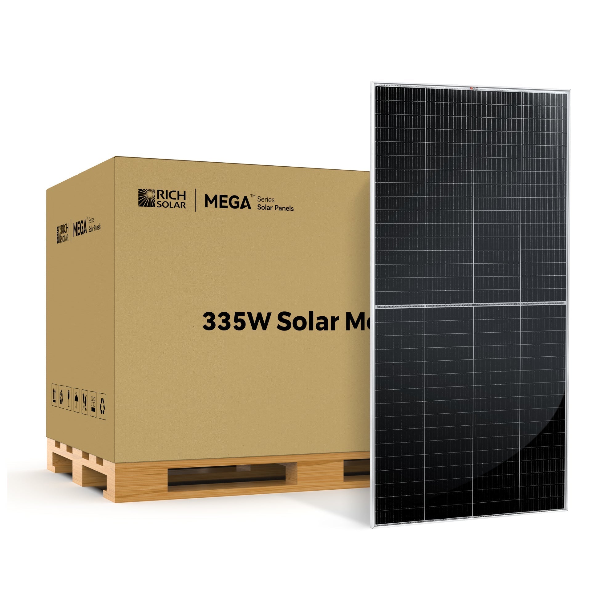 Rich Solar MEGA 335 Bulk Monocrystalline Solar Panels | 335W | 25 Year Warranty