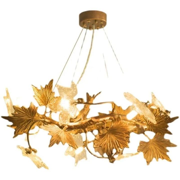 Maple Leaf Branch Chandelier