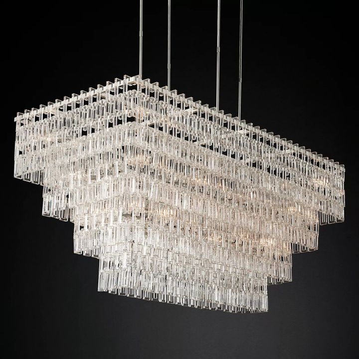 Arrebol 4-Tier Rectangular Chandelier 72"