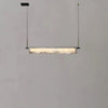 Modern Alabaster Linear Pendant Chandelier