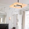 Modern Square Alabaster Chandelier