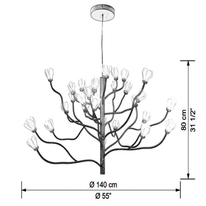 Mokuren Chandelier