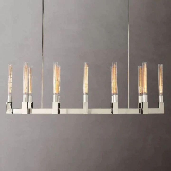 Mortal Glass Linear Chandelier 55"