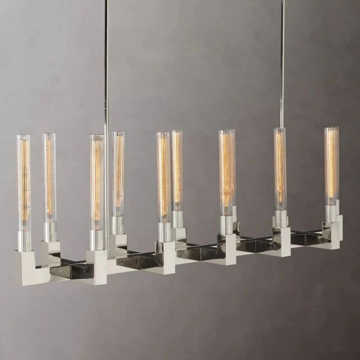 Mortal Glass Linear Chandelier 55"