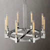 Mortal Glass Round Chandelier 36