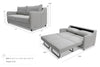 Noble 2 Seat Sofa Bed