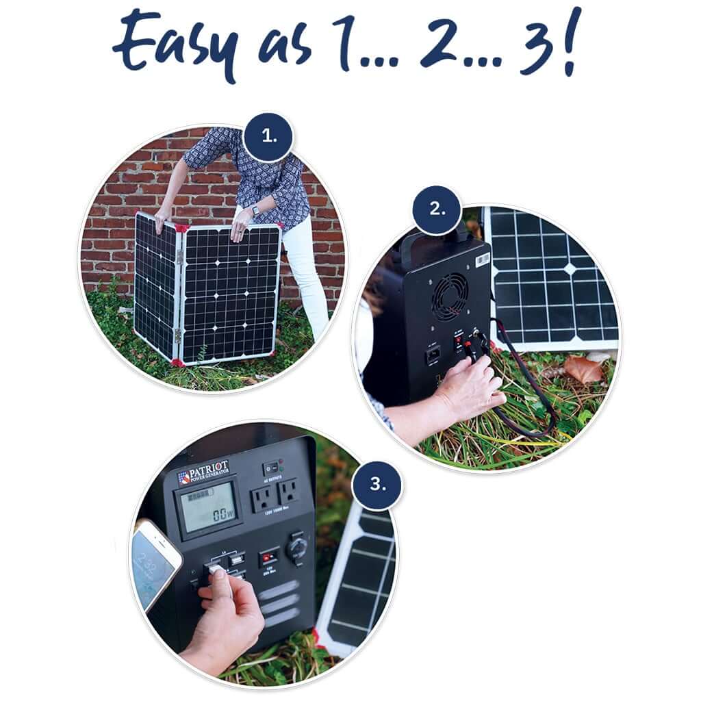 100W Portable Folding Solar Panel