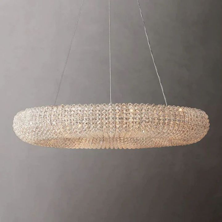 Pamper Crystal Round LED Chandelier 32"