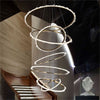 Primary Crystal Cluster Multi Rings Chandelier