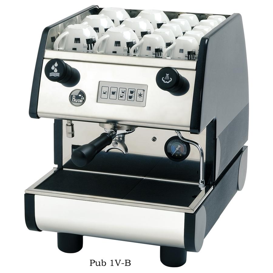 La Pavoni - PUB 1 Group Volumetric Espresso Machine in Black / Red | PUB 1V