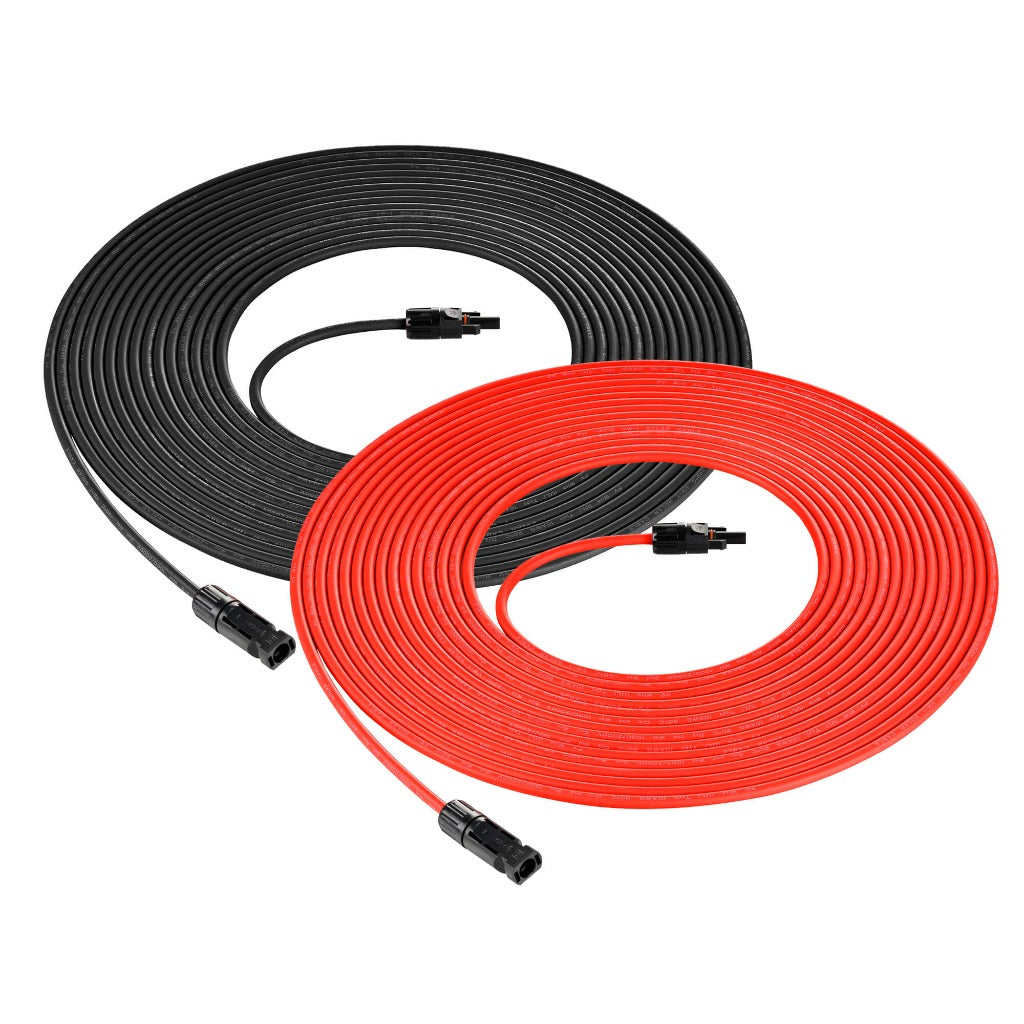 Rich Solar 10 Gauge Solar Panel Extension Cable Wire with Solar Connectors | 10-100ft