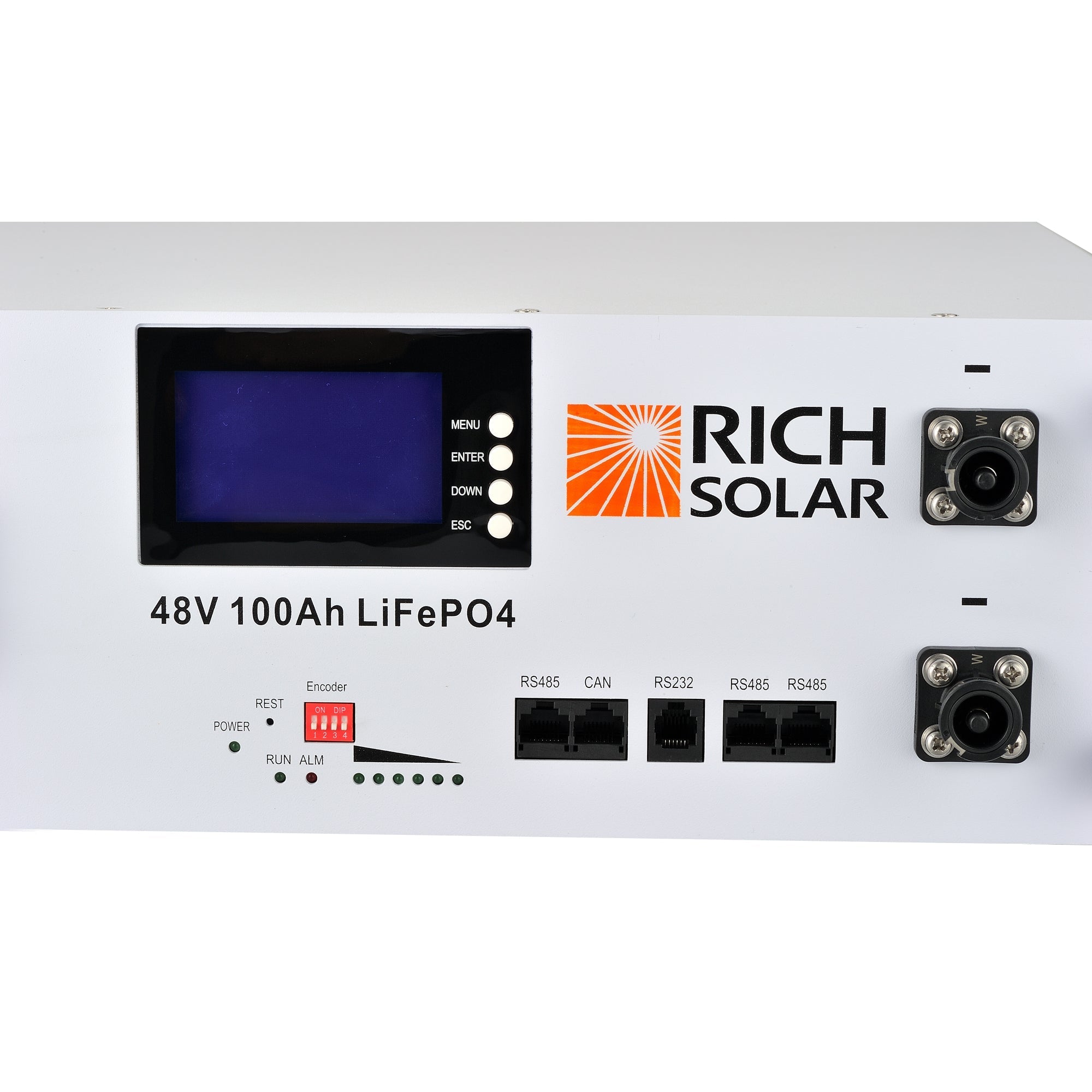 Rich Solar ALPHA 5 LiFePO₄ Server Rack Battery | 4,800Wh Capacity | 48V - 100Ah | 10 Year Warranty