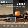 Rich Solar ALPHA 1 LiFePO₄ Battery | 1,280 Wh Capacity | 12V - 100Ah | 5 Year Warranty