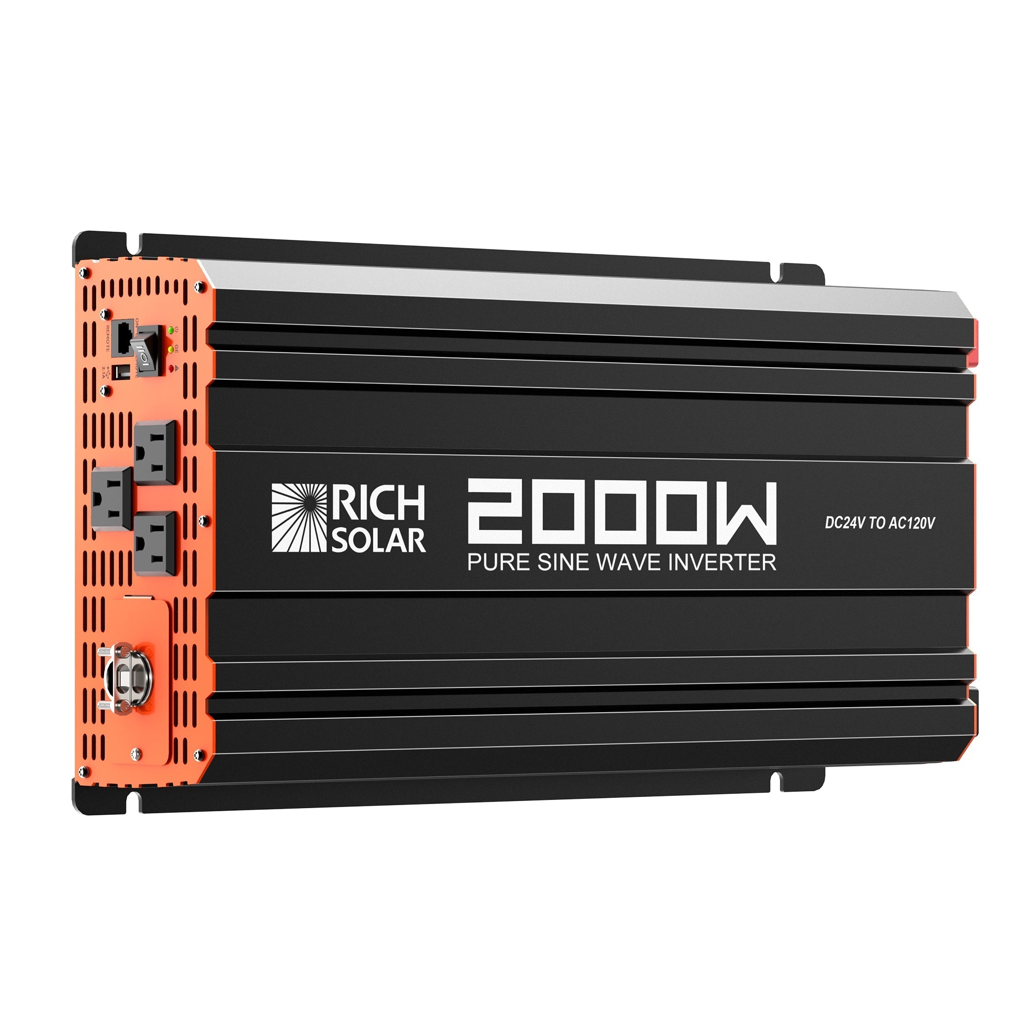 Rich Solar 24 Volt Industrial Pure Sine Wave Inverter | 2,000W Output