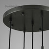 Raindrop Round Chandelier 5 Lights 14