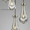 Raindrop Round Chandelier 5 Lights 14