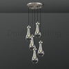 Raindrop Round Chandelier 5 Lights 14