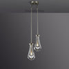 Raindrops 2-Light Rod Round Chandelier