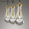 Raindrops 3-Light Cord Rectangular Chandelier