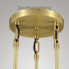 Raindrops 3-Light Rod Round Chandelier