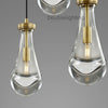 Raindrops 5-Light Cord Rectangular Chandelier