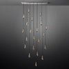 Raindrop Rectangle Chandelier 72